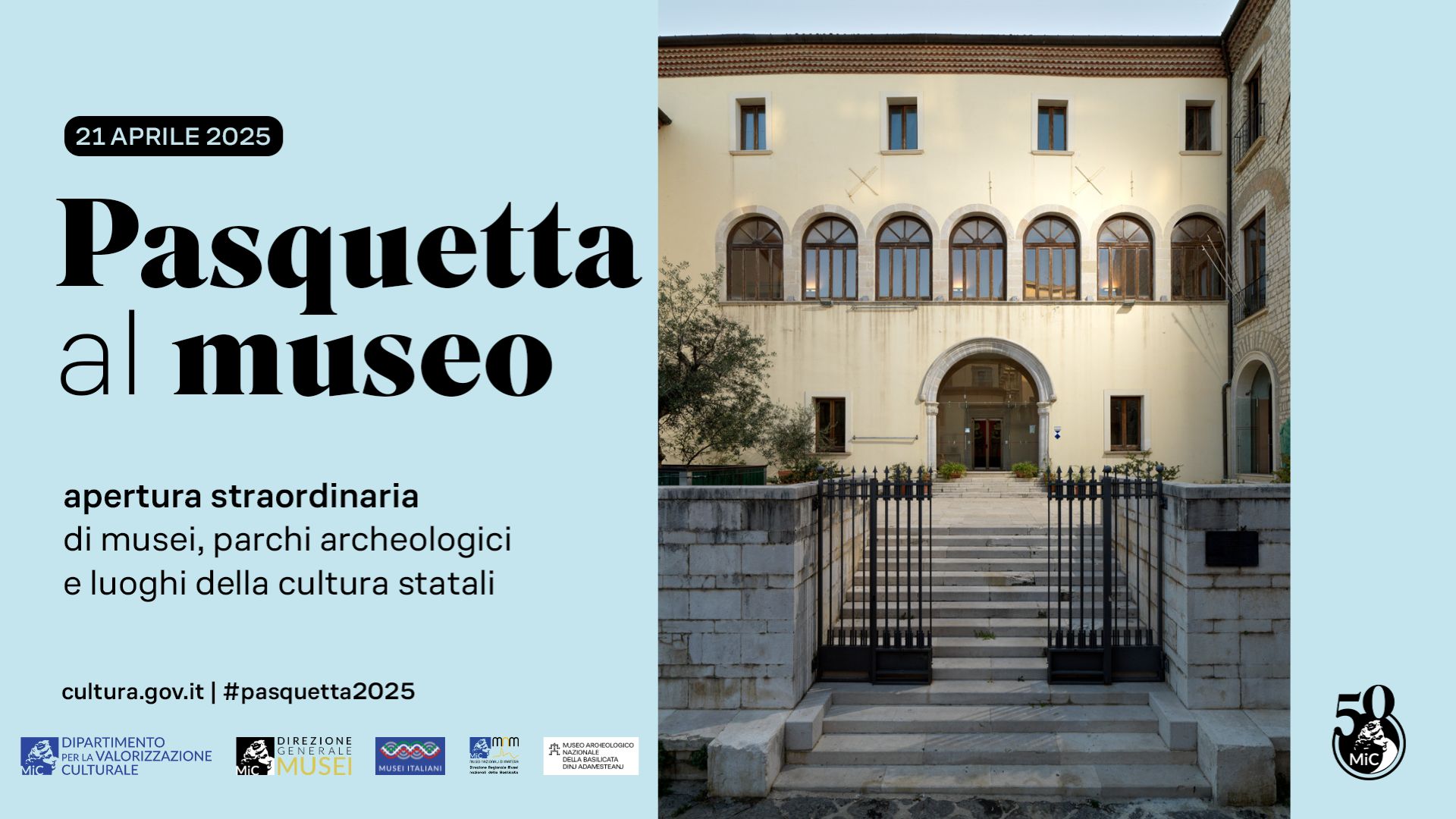 Pasquetta 2025 - Museo Archeologico Nazionale di Potenza